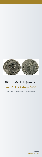 RIC II, Part 1 (second edition) Domitian 580 — CANOA
