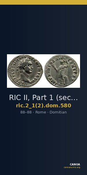 RIC II, Part 1 (second edition) Domitian 580 — CANOA