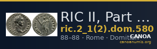 RIC II, Part 1 (second edition) Domitian 580 — CANOA