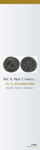 RIC II, Part 1 (second edition) Domitian 584 — CANOA