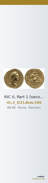RIC II, Part 1 (second edition) Domitian 586 — CANOA