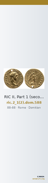RIC II, Part 1 (second edition) Domitian 588 — CANOA