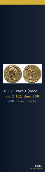 RIC II, Part 1 (second edition) Domitian 588 — CANOA
