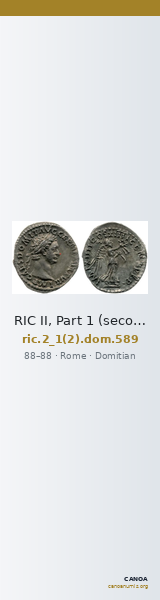 RIC II, Part 1 (second edition) Domitian 589 — CANOA
