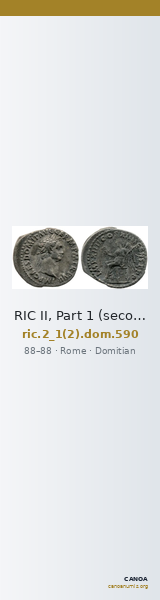 RIC II, Part 1 (second edition) Domitian 590 — CANOA