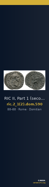 RIC II, Part 1 (second edition) Domitian 590 — CANOA