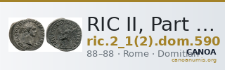 RIC II, Part 1 (second edition) Domitian 590 — CANOA