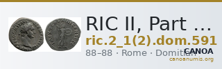 RIC II, Part 1 (second edition) Domitian 591 — CANOA