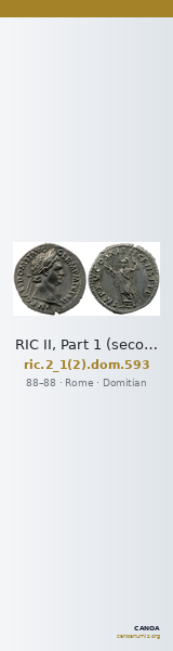 RIC II, Part 1 (second edition) Domitian 593 — CANOA