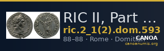 RIC II, Part 1 (second edition) Domitian 593 — CANOA