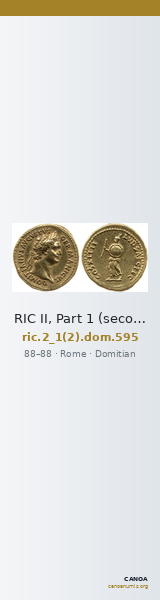 RIC II, Part 1 (second edition) Domitian 595 — CANOA