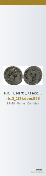 RIC II, Part 1 (second edition) Domitian 596 — CANOA