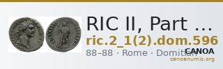 RIC II, Part 1 (second edition) Domitian 596 — CANOA