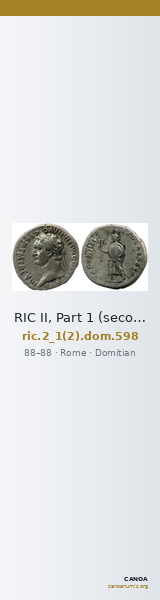 RIC II, Part 1 (second edition) Domitian 598 — CANOA