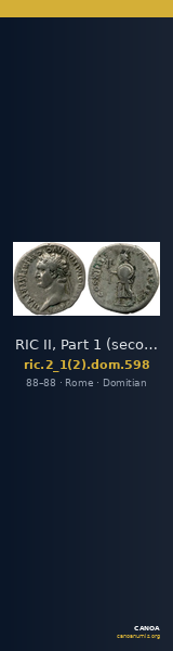 RIC II, Part 1 (second edition) Domitian 598 — CANOA