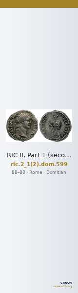 RIC II, Part 1 (second edition) Domitian 599 — CANOA