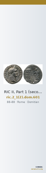 RIC II, Part 1 (second edition) Domitian 601 — CANOA