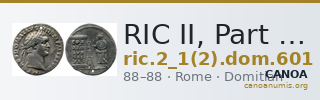 RIC II, Part 1 (second edition) Domitian 601 — CANOA
