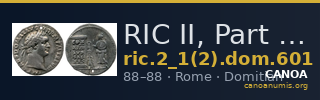 RIC II, Part 1 (second edition) Domitian 601 — CANOA