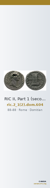 RIC II, Part 1 (second edition) Domitian 604 — CANOA
