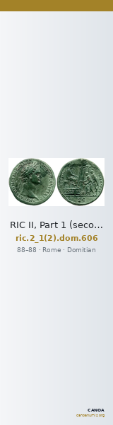 RIC II, Part 1 (second edition) Domitian 606 — CANOA