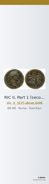 RIC II, Part 1 (second edition) Domitian 608 — CANOA