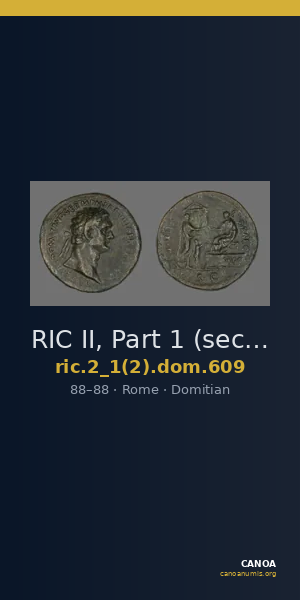 RIC II, Part 1 (second edition) Domitian 609 — CANOA