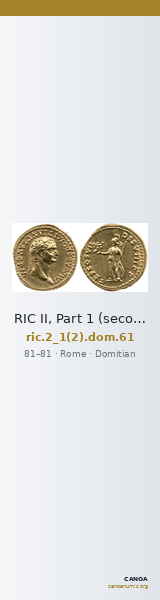 RIC II, Part 1 (second edition) Domitian 61 — CANOA