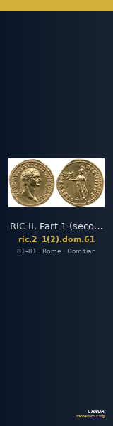 RIC II, Part 1 (second edition) Domitian 61 — CANOA