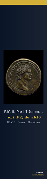 RIC II, Part 1 (second edition) Domitian 610 — CANOA