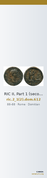 RIC II, Part 1 (second edition) Domitian 612 — CANOA