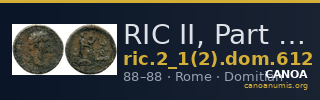 RIC II, Part 1 (second edition) Domitian 612 — CANOA