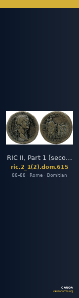 RIC II, Part 1 (second edition) Domitian 615 — CANOA
