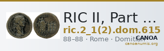 RIC II, Part 1 (second edition) Domitian 615 — CANOA