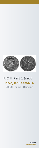 RIC II, Part 1 (second edition) Domitian 616 — CANOA