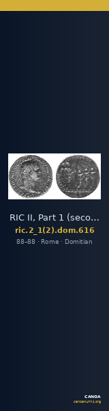 RIC II, Part 1 (second edition) Domitian 616 — CANOA