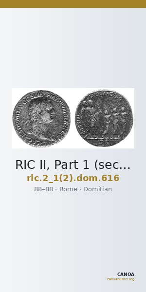 RIC II, Part 1 (second edition) Domitian 616 — CANOA