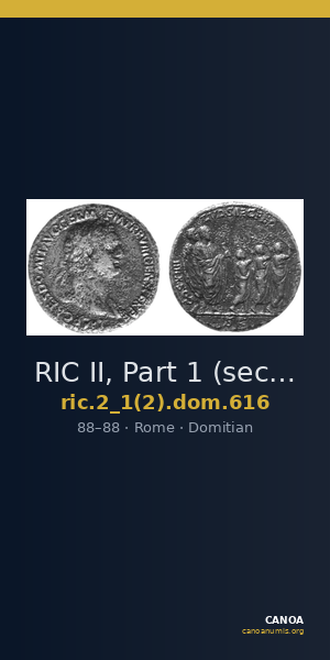 RIC II, Part 1 (second edition) Domitian 616 — CANOA