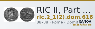 RIC II, Part 1 (second edition) Domitian 616 — CANOA
