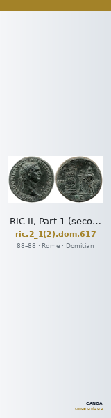 RIC II, Part 1 (second edition) Domitian 617 — CANOA