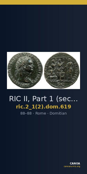 RIC II, Part 1 (second edition) Domitian 619 — CANOA
