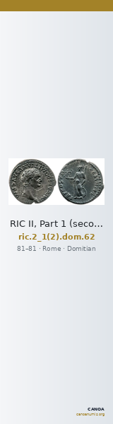 RIC II, Part 1 (second edition) Domitian 62 — CANOA