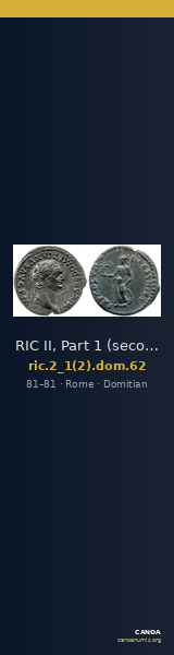 RIC II, Part 1 (second edition) Domitian 62 — CANOA