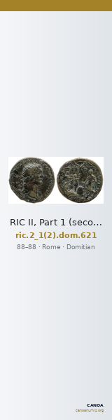 RIC II, Part 1 (second edition) Domitian 621 — CANOA