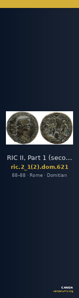 RIC II, Part 1 (second edition) Domitian 621 — CANOA