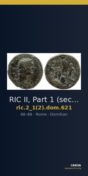 RIC II, Part 1 (second edition) Domitian 621 — CANOA