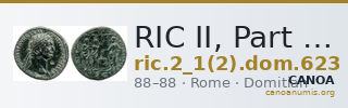 RIC II, Part 1 (second edition) Domitian 623 — CANOA