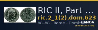RIC II, Part 1 (second edition) Domitian 623 — CANOA