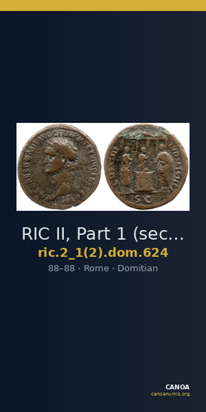 RIC II, Part 1 (second edition) Domitian 624 — CANOA