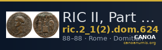 RIC II, Part 1 (second edition) Domitian 624 — CANOA